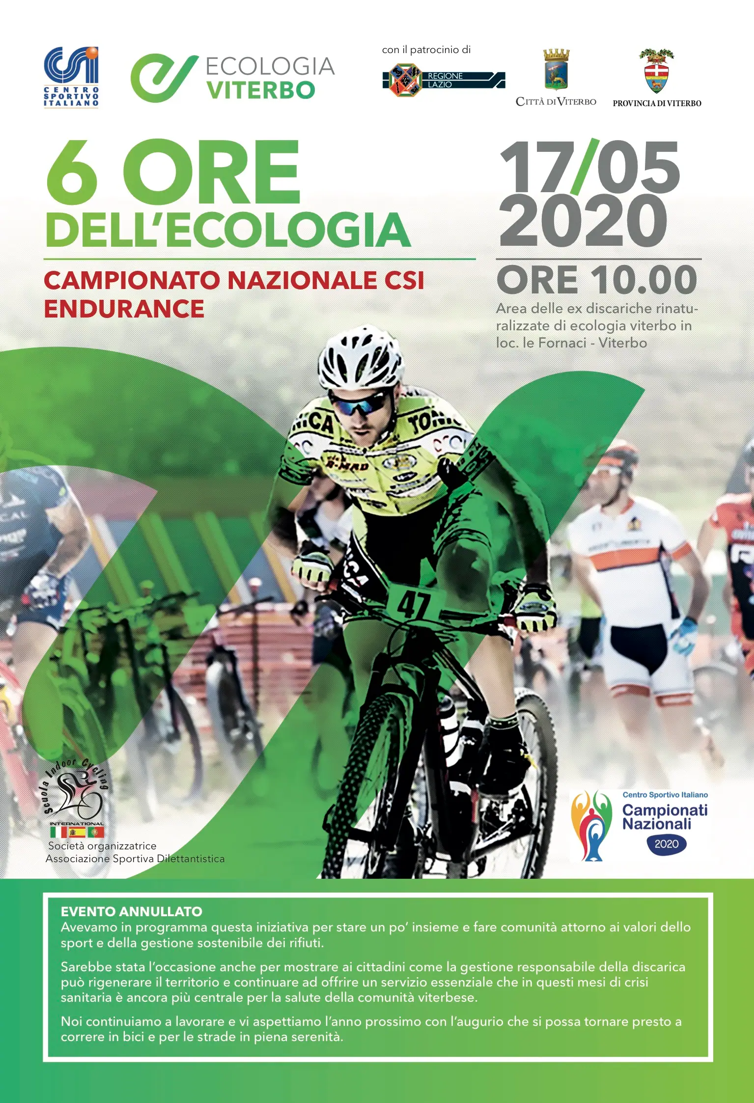 Rimandata la 6 ore dell’Ecologia: vi aspettiamo nel 2021!